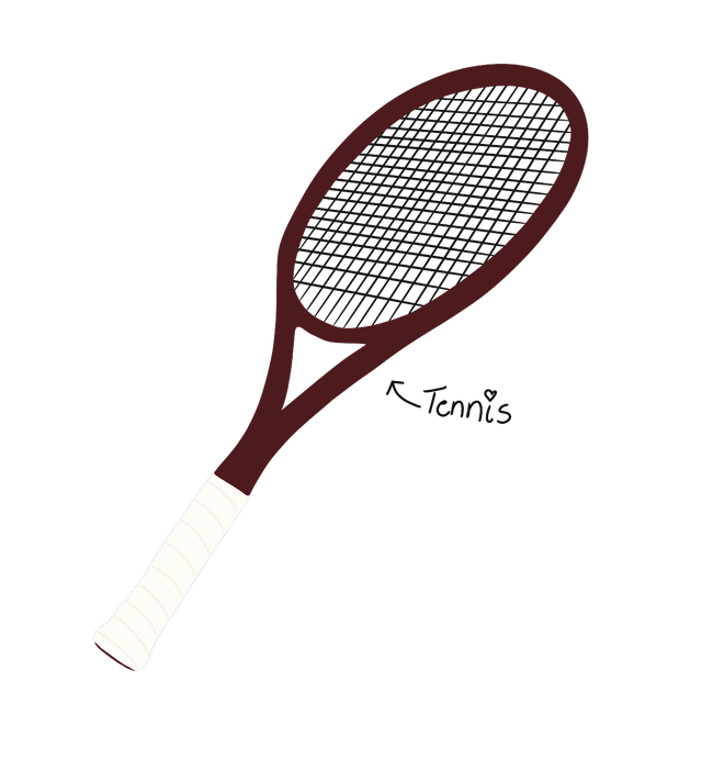 Illustration of a tennis racket